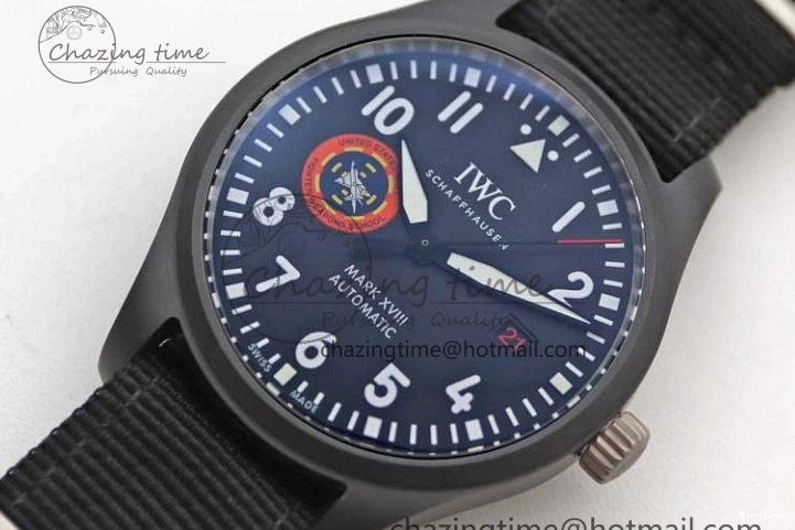 MIROTIME 0213 Mark XVIII ‘TOPGUN SFTI’ Ceramic M+F Best Edition Black Dial on Black Nylon Strap A MultiPurpose 7047